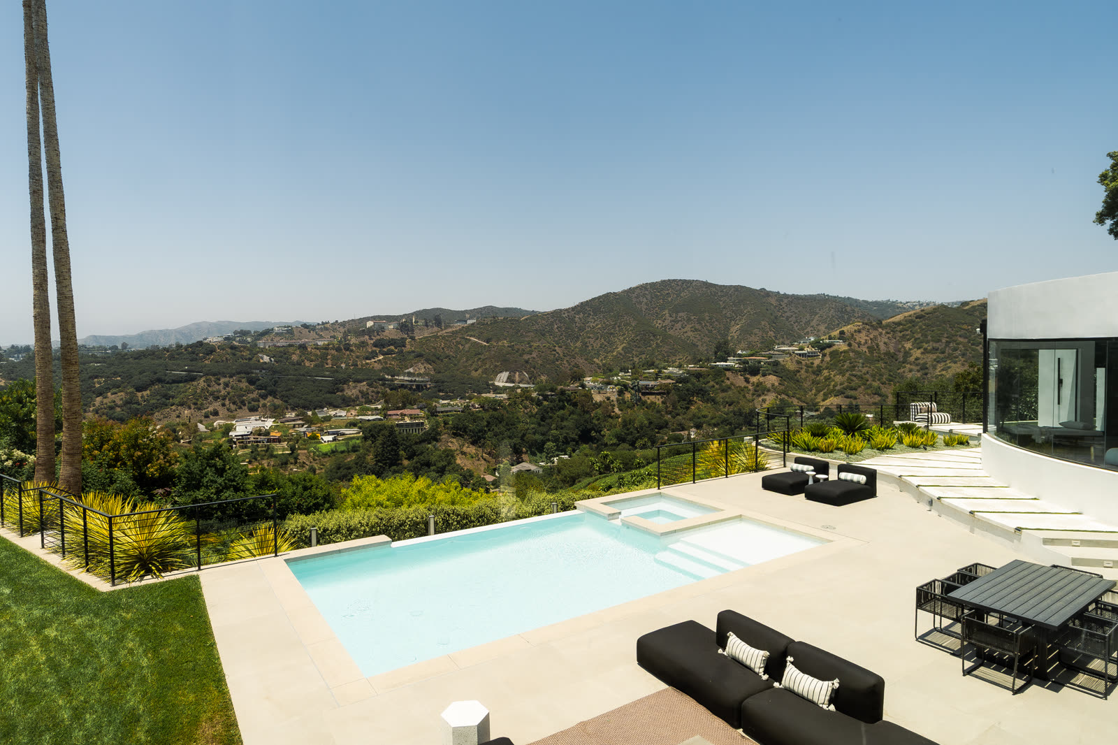 Pool overlooking the hills